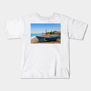 Fishing Boat Penoncillo Beach Torrox Costa Spain Kids T-Shirt